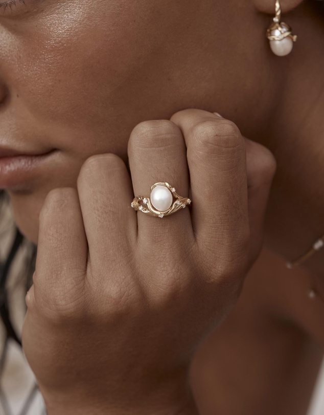 By Charlotte - Dive Into Serenity Pearl Ring