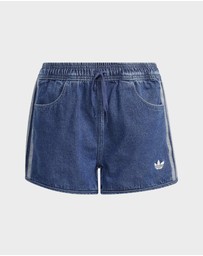 adidas Originals - Denim Sprinter Shorts - Kids-Teens