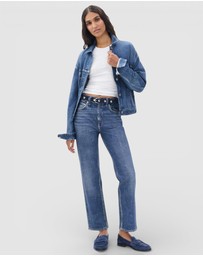 rag & bone - rb Miramar Ponte Harlow Mid Rise Ankle Straight