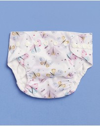 itti bitti - Reusable Swim Nappy + Small Double Pocket Wetbag - Butterfly
