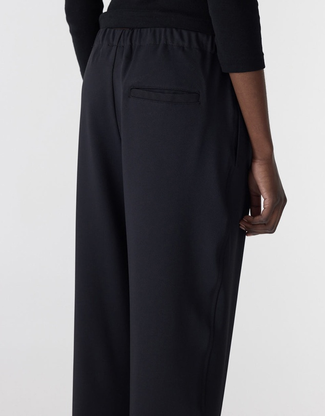 Bassike - Twill Pleat Pull On Pants