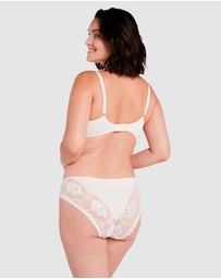Sans Complexe - Capucine Low Rise Two-Tone Lace Brief