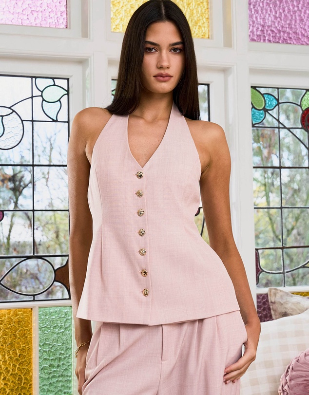 Forcast - Lola Halter Neck Peplum Vest
