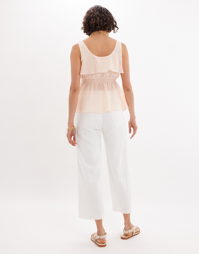 Amelius - Lorena Peplum Ruffle Top