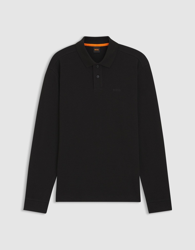BOSS - Cotton-Blend Polo Shirt With Waffle Structure