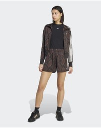 adidas Originals - SNAKE PRINT SATIN SHORTS Womens