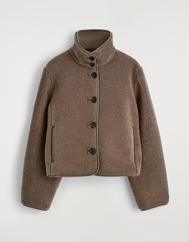 COS - Funnel-Neck Teddy Jacket