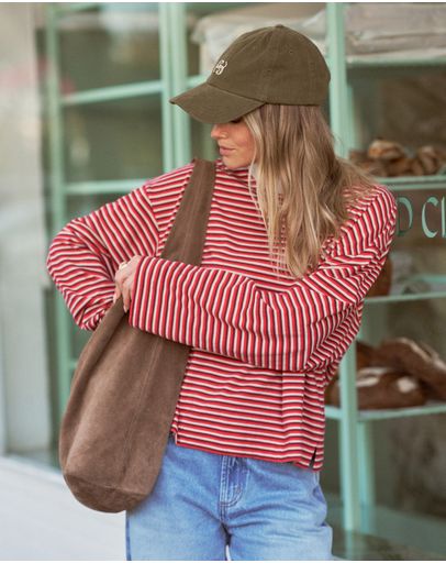 MULBERRYREDSTONE STRIPE