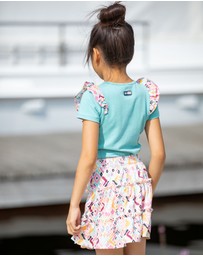B.Nosy - T-Shirt With Ruffles On Shoulder - Kids-Teens