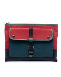 Pre-Loved by Azura Reborn - Pre-Loved Canvas and Nappa Intrecciato Clutch