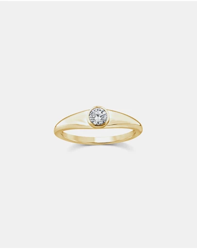Zoe Olivia - 9K Gold Lab Grown Diamond Ring
