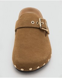 M.N.G - Studded Leather Slides