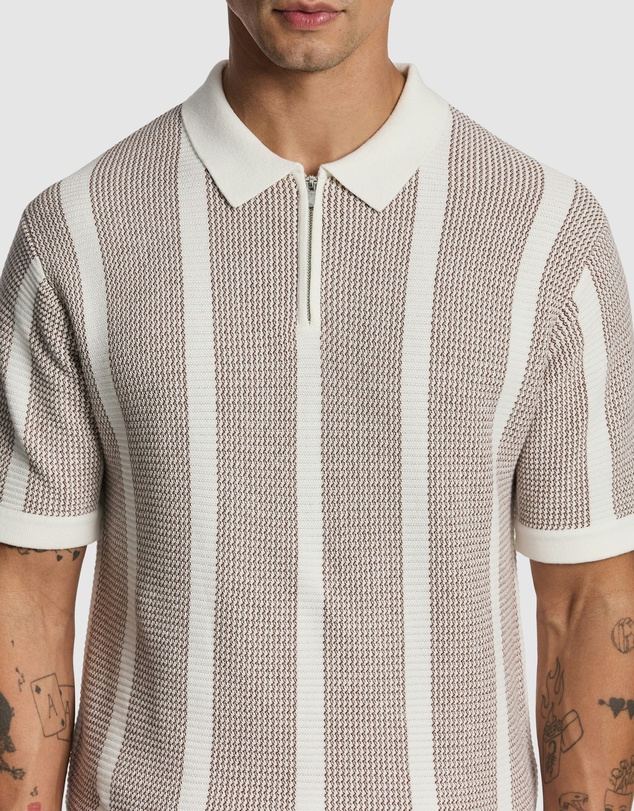 yd. - Hutley Knitted Polo Shirt