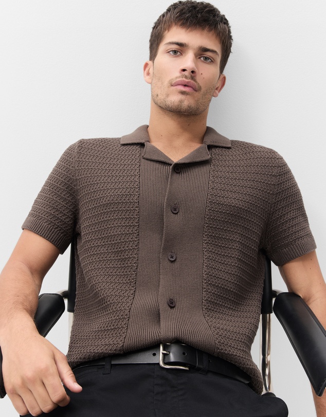 UNISON - Ripple Stitch Button Thru