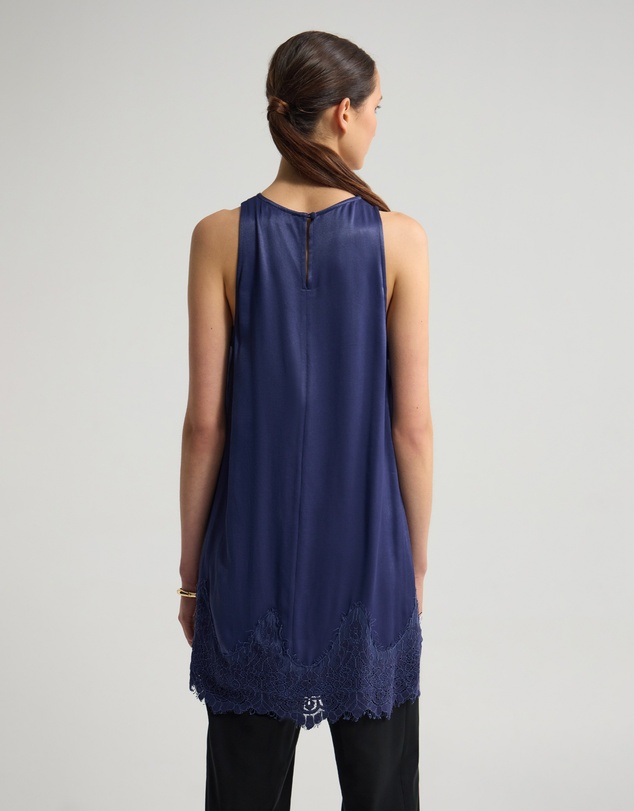 Oxford - Amber Satin And Lace Dress