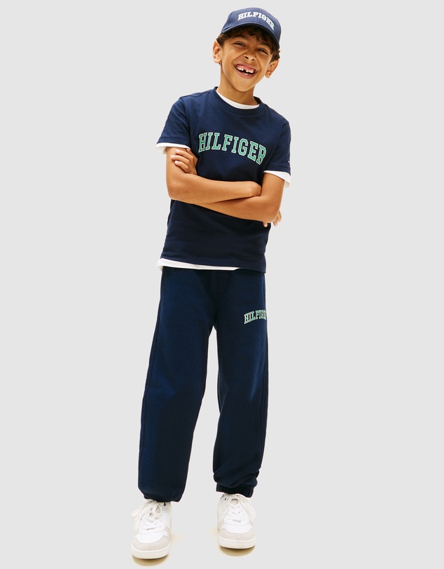 Tommy Hilfiger - Boys Logo Crew Neck Jersey T-Shirt - Teens