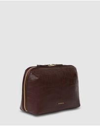 SABEN - Tate Tech Pouch Espresso Croc