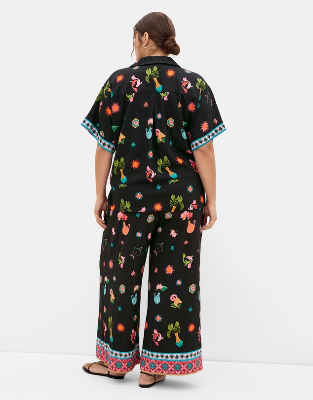 City Chic - Selena La Mont Print Pant