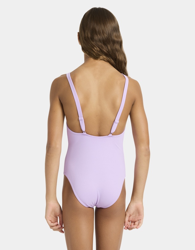 Roxy - Girls 4 to 16 Solid Active One Piece Swimsuit