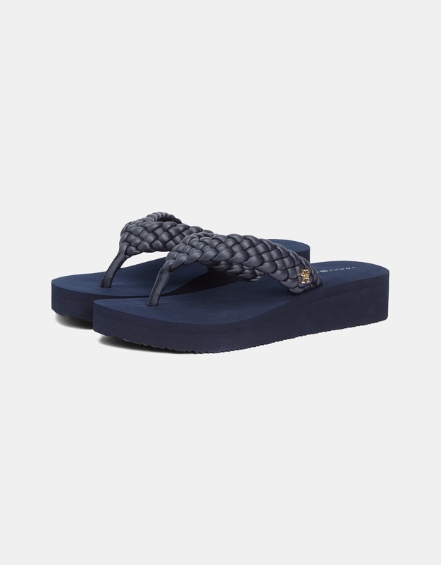 Tommy Hilfiger - Riri TH Wedge Cornrow Beach Sandals - Women's
