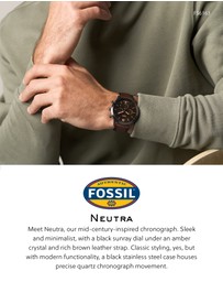 Fossil - Neutra Brown Chronograph Watch