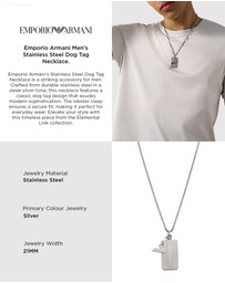 Emporio Armani - Silver Tone Necklace