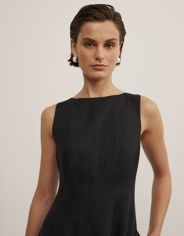 Witchery - Linen Panel Midi Dress
