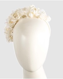 Max Alexander - Cream Flowers Fascinator
