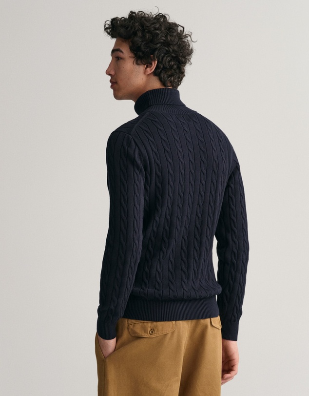 Gant - Cotton Cable Turtleneck Knit