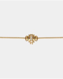 Elli Jewelry - Necklace Crystal 925 Sterling Silver Gold-Plated