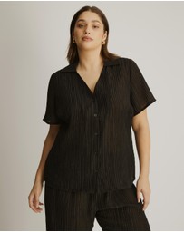 Atmos&Here Curvy - Calista Plisse Shirt