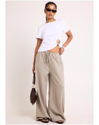 Subtitled - Hideaway Linen Wide Leg Pants