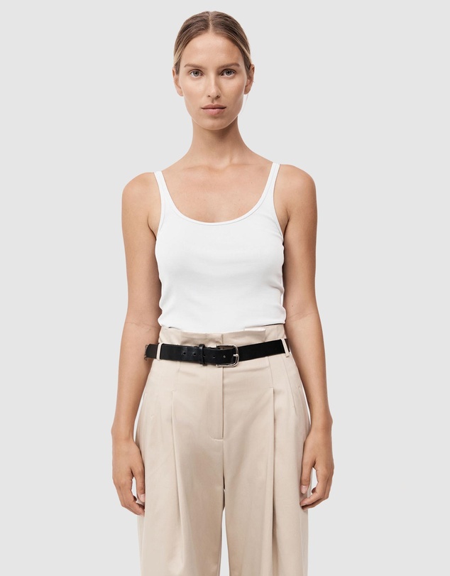 St. Agni - Organic Cotton Slim Scoop Tank