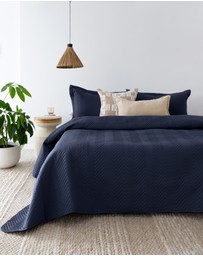 Bambury - Herringbone Embossed Coverlet Set