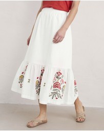 Seasalt - Seasalt Cornwall White Through the Woods Skirt