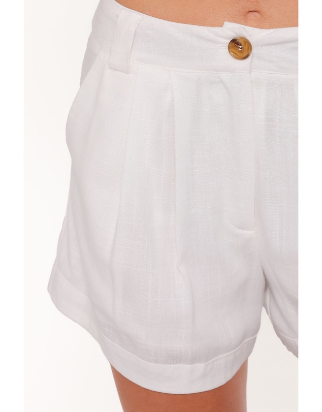 Petal & Pup - Elinor Cuffed Linen Short - Cream