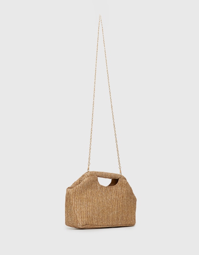Betts - Holiday Raffia Handheld Clutch Bag
