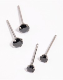 Lovisa - Surgical Steel Cubic Zirconia Stud Earring Pack