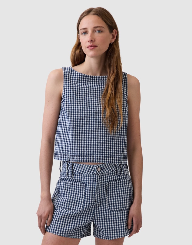 GAP - Sleveless Seersucker Shell Top