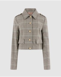 GUESS - Geraldine Checked Jacket