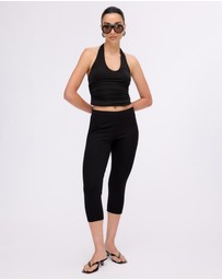 Revibe - Repaired Minima Esenciales Frankie Capri Pants - AU 6