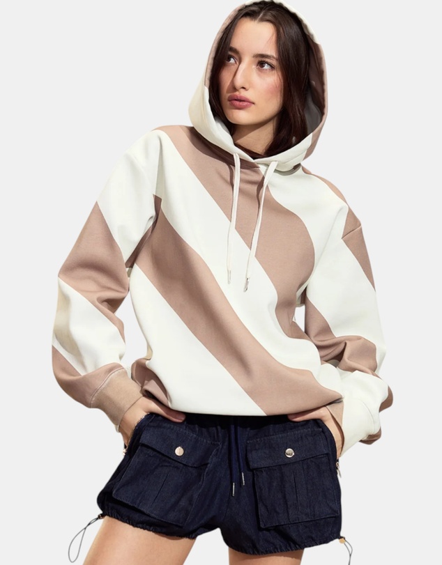 Cynthia Rowley - Drew Striped Hoodie