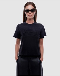 ENA PELLY - Washed Debossed Relaxed Baby Tee