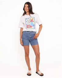 Petal & Pup - Theodore Tee - White Multi