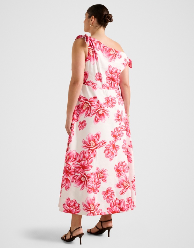 Forever New Curve - Vinetta Curve Asymmetrical Bow Midi Dress