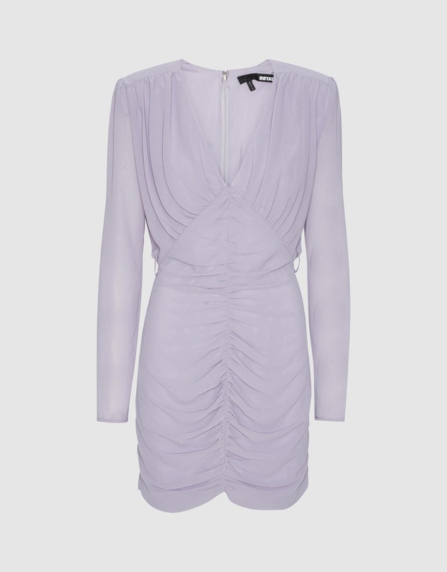 ROTATE - Crepe Mini Gathered Dress