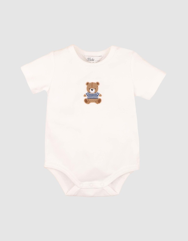 Bebe by Minihaha - Brady Organic Bear Bodysuit - Babies