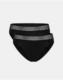 Modibodi - Sensual Period Underwear Bikini Light Absorbency 2 Pack