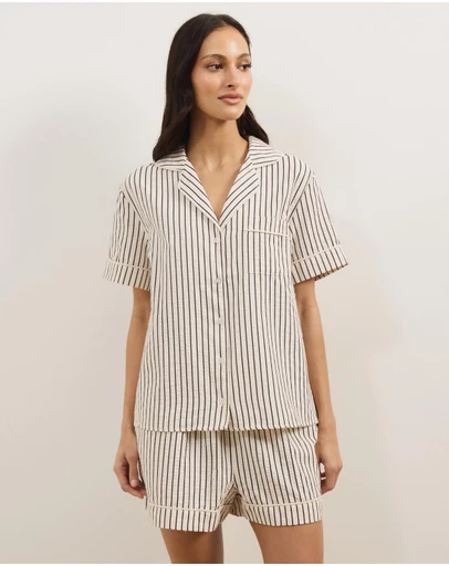 Atmos&Here - Esme Stripe Short Sleeve Pyjama Set