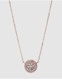 Fossil - Fossil Pearl Disc Two Tone Necklace JF01740791